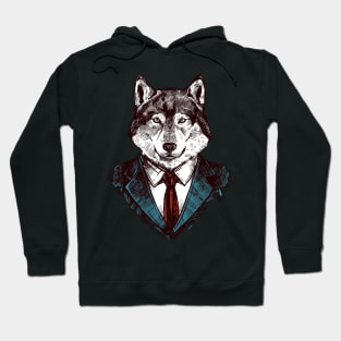 Business Wolf Hoodie